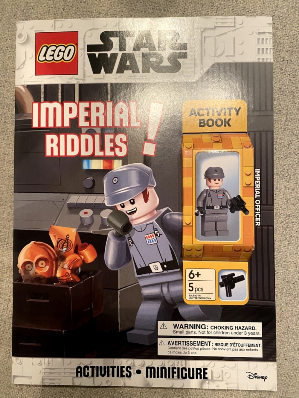 LEGO Star Wars Activity Book + Imperial Officer Minifigure (sw0877) - Sealed